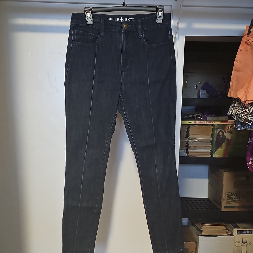 Belle Sky Blue Skinny Jeans High-Waisted
